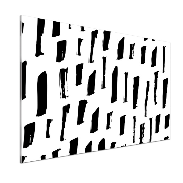 Glazen achterwand keuken Zwart-witte vlekken