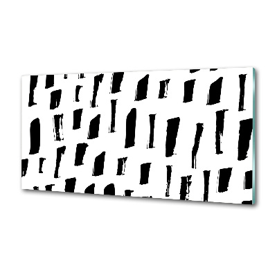 Glazen achterwand keuken Zwart-witte vlekken