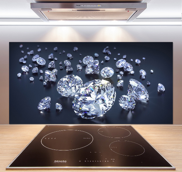 Spatscherm keuken Diamanten