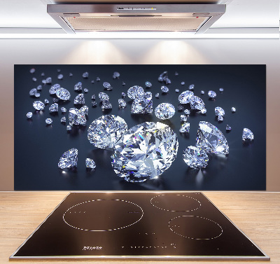 Spatscherm keuken Diamanten