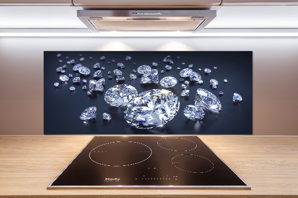 Spatscherm keuken Diamanten