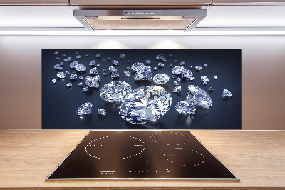 Spatscherm keuken Diamanten