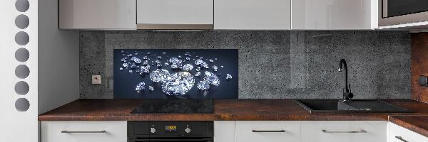 Spatscherm keuken Diamanten