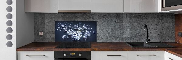 Spatscherm keuken Diamanten