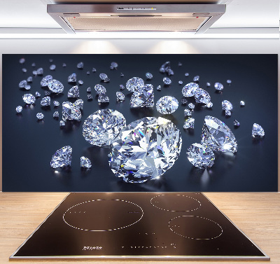 Spatscherm keuken Diamanten