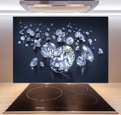 Spatscherm keuken Diamanten