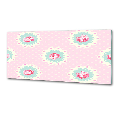 Spatscherm keuken Rozen