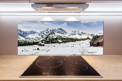 Spatplaat keuken Tatragebergte weiden