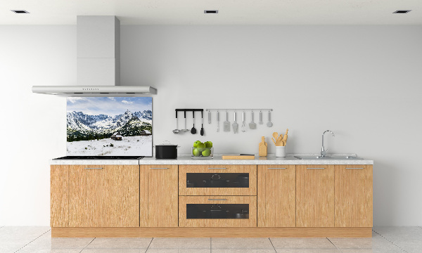 Spatplaat keuken Tatragebergte weiden