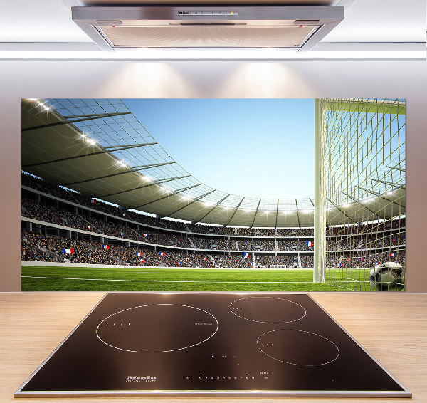 Glazen achterwand keuken Stadion Frankrijk