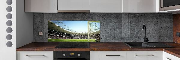 Glazen achterwand keuken Stadion Frankrijk