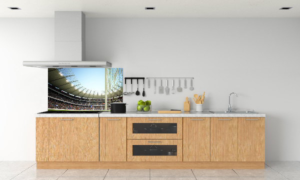 Glazen achterwand keuken Stadion Frankrijk