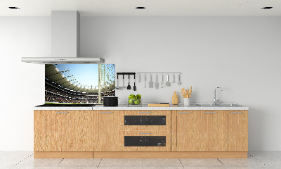 Glazen achterwand keuken Stadion Frankrijk