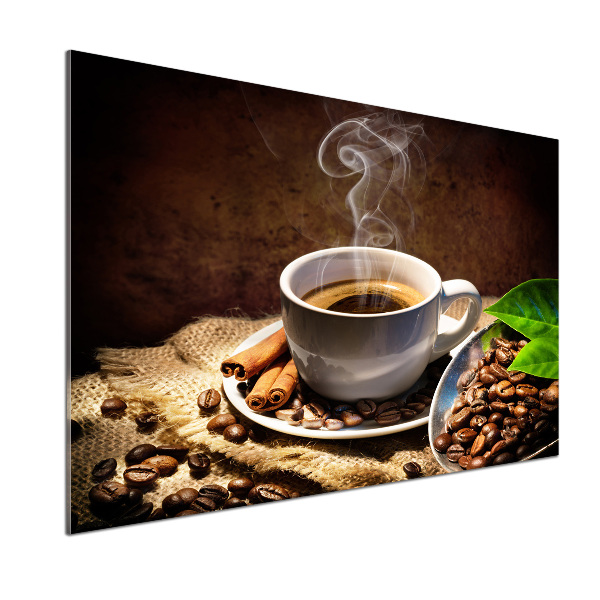 Spatplaat keuken Een kopje koffie