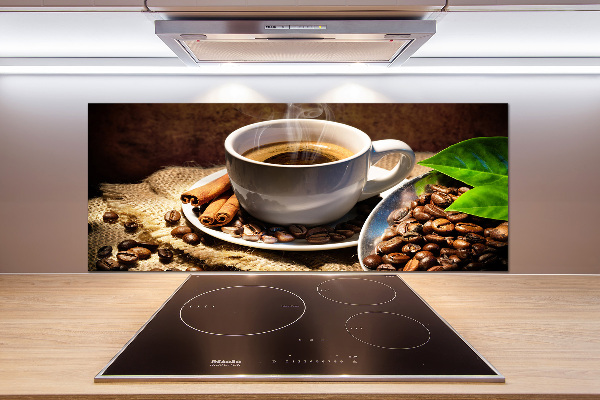 Spatplaat keuken Een kopje koffie