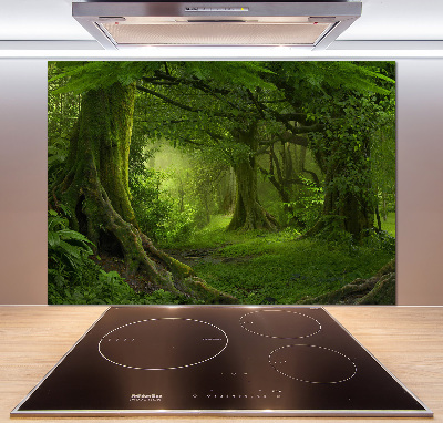 Glazen achterwand keuken Tropische jungle