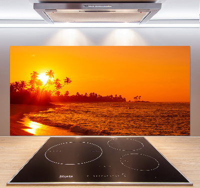 Keuken achterwand Zonsondergangstrand