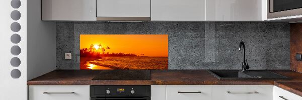 Keuken achterwand Zonsondergangstrand