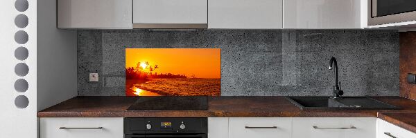 Keuken achterwand Zonsondergangstrand