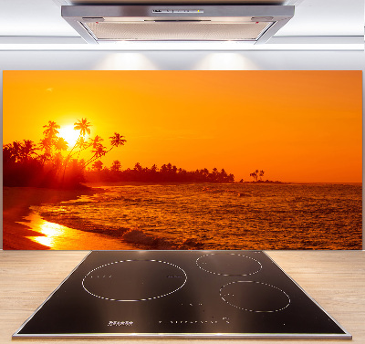 Keuken achterwand Zonsondergangstrand