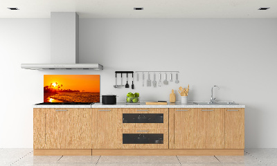 Keuken achterwand Zonsondergangstrand