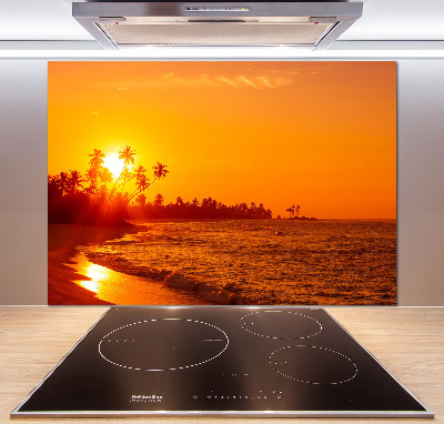 Keuken achterwand Zonsondergangstrand