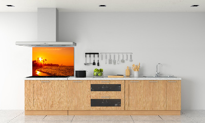 Keuken achterwand Zonsondergangstrand