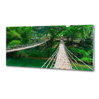 Glazen achterwand keuken Brug over de rivier