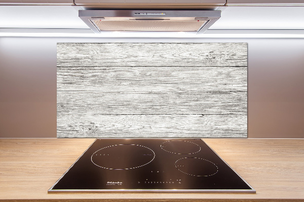 Spatplaat keuken Houten achtergrond