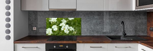 Spatplaat keuken Lentebloemen
