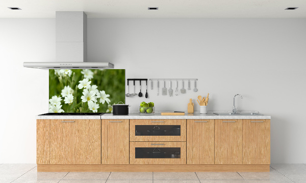 Spatplaat keuken Lentebloemen