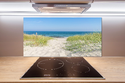 Keuken achterwand duinen aan zee