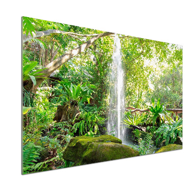 Glazen achterwand keuken Waterval