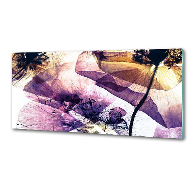 Spatscherm keuken Droge klaprozen