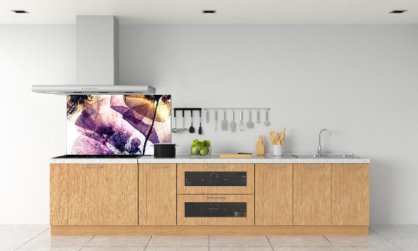 Spatscherm keuken Droge klaprozen