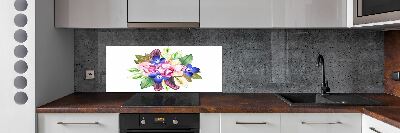 Achterwand keuken Een boeket bloemen
