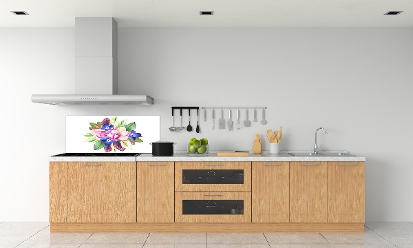 Achterwand keuken Een boeket bloemen