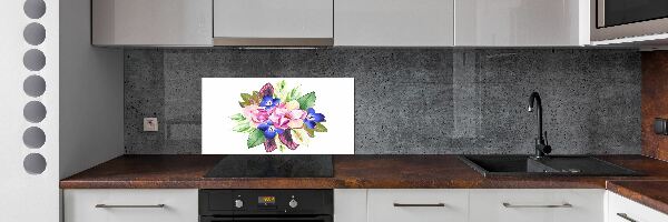 Achterwand keuken Een boeket bloemen