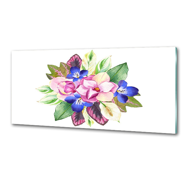 Achterwand keuken Een boeket bloemen