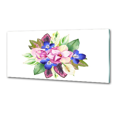 Achterwand keuken Een boeket bloemen