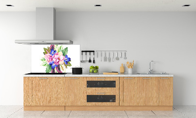 Achterwand keuken Een boeket bloemen