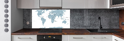 Keuken achterwand Politieke kaart