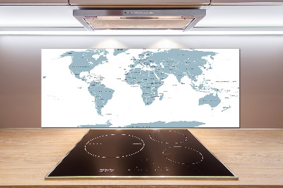 Keuken achterwand Politieke kaart