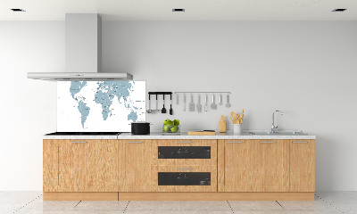 Keuken achterwand Politieke kaart