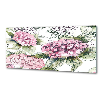 Spatscherm keuken Hortensia