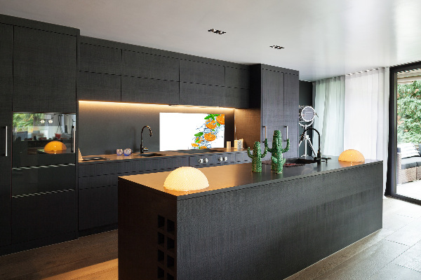 Spatplaat keuken sinaasappels