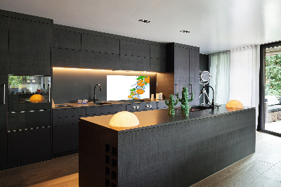 Spatplaat keuken sinaasappels