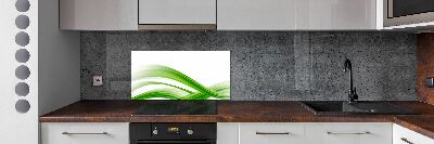 Glazen achterwand keuken Abstracte golven