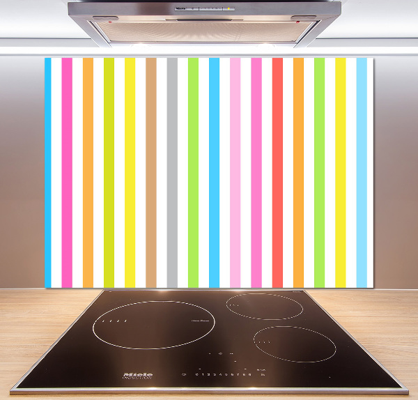 Achterwand keuken Kleurrijke strepen