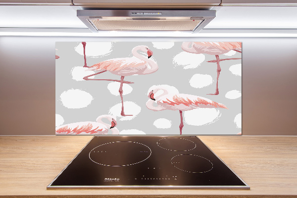 Achterwand keuken Flamingo's